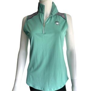 Kate Lord 1/4 Zip Sleeveless Golf Top Size Small